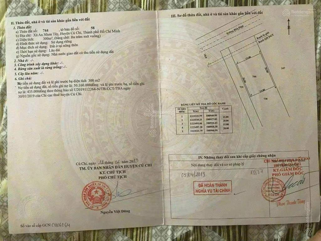 Bán đất mặt tiền đường bến đình diện tích tổng 3 sổ là 5095m2, có 600m2 thổ cư, giá 17 tỷ