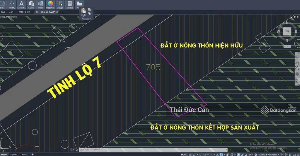 Mặt tiền tỉnh lộ 7 xã an nhơn tây  dt 18m x 74m =1483m2, có 300m tc, giá chỉ 9,5 tỷ