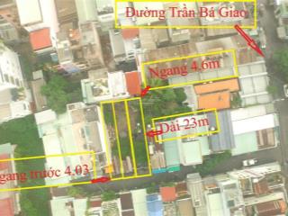 Tôi cần bán gấp lô đất 306m2 đường trần bá giao, xây 1 hầm 5 tầng hẻm xe hơi 34t