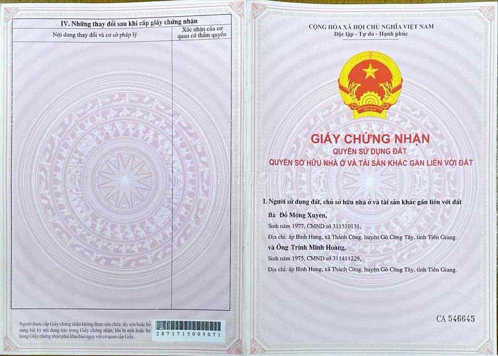 bán đất đang trồng lúa nước