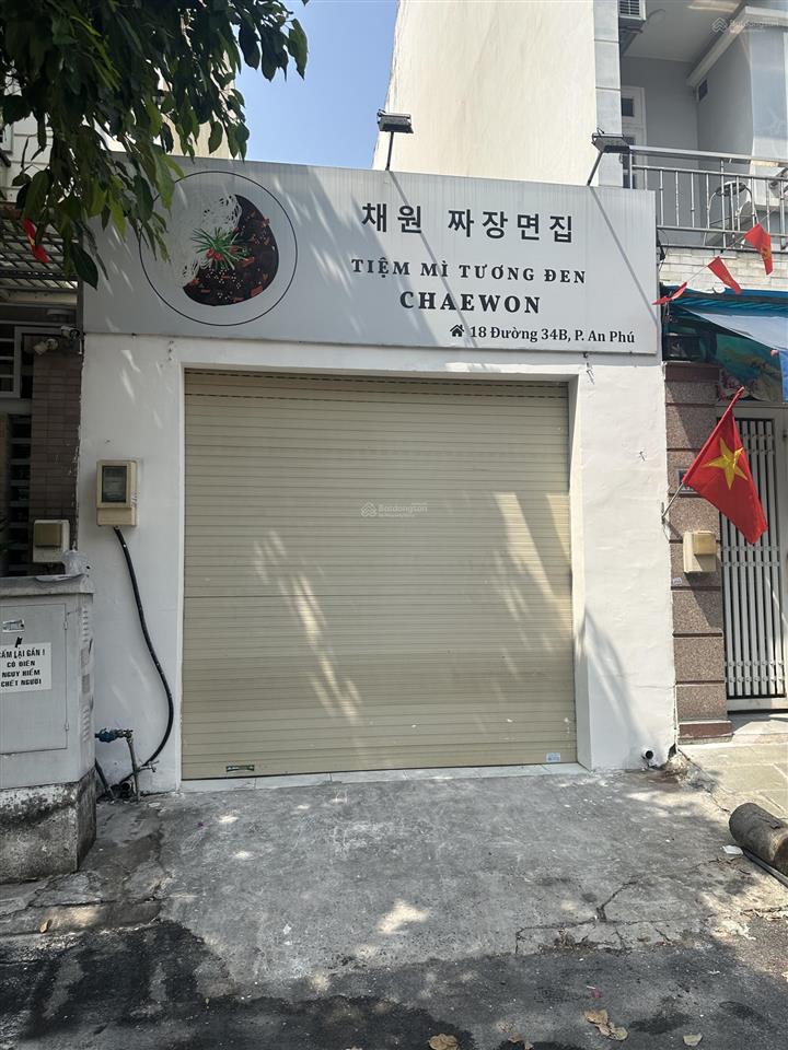 Cho thuê nhà đường 34b an phú an khánh, 17 triệu vnd, 80m2, 2pn, 2wc, máy lạnh, cửa cuốn