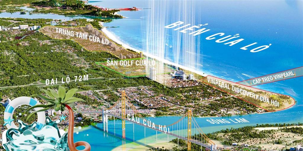 Bán căn villa 2 mặt tiền góc công viên (giá đầu tư) ở cửa lò beach villas sát cáp treo vin pearl