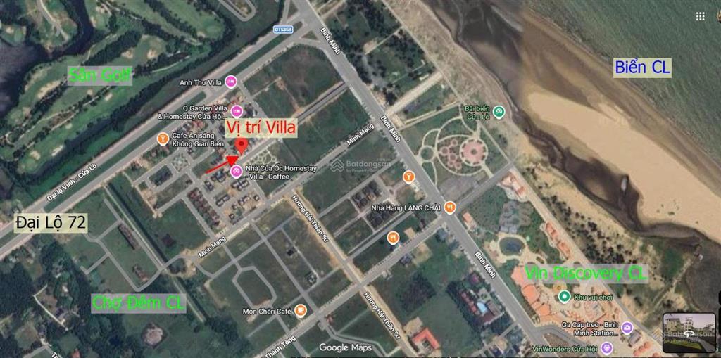 Bán căn villa 2 mặt tiền góc công viên (giá đầu tư) ở cửa lò beach villas sát cáp treo vin pearl