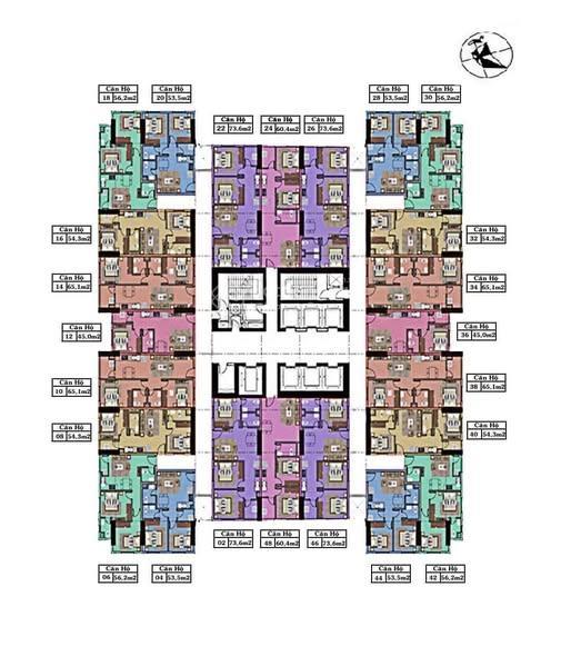 Bán căn hộ chung cư 53.5 m2, 2pn, 2wc, giá 3,75 tỷ tại tòa khu đô thị kim văn  kim lũ (golden silk