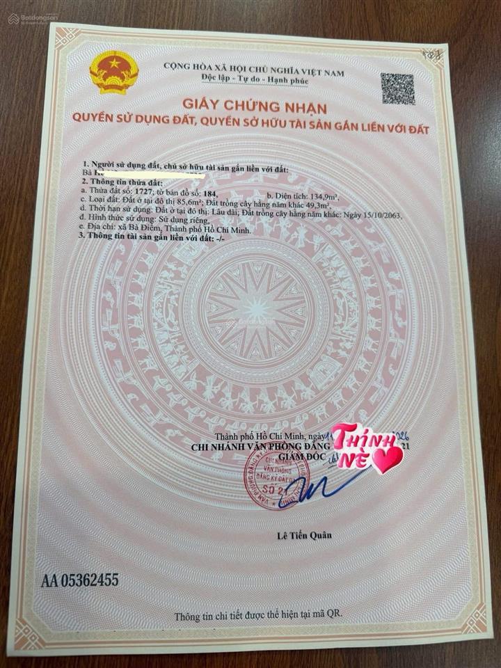 Bán lô đất 21x27m, 2 sổ riêng 2 mt trần văn mười