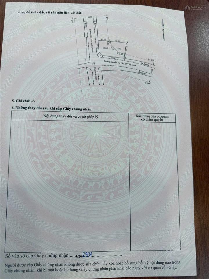 Bán lô đất 21x27m, 2 sổ riêng 2 mt trần văn mười