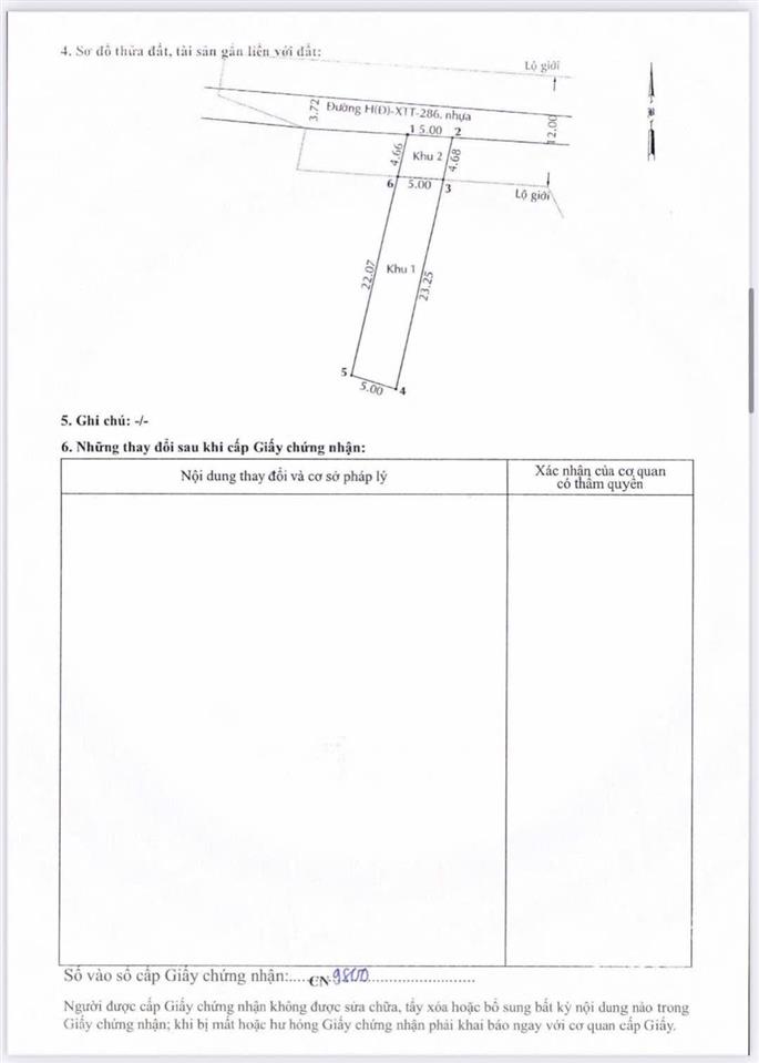 Bán lô đất 5x28m, sổ riêng đường nhựa 8m