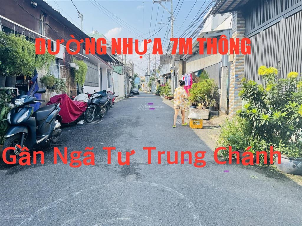 Bán đất thổ cư 5 x 20 sổ riêng gần ngã 4 trung chánhsong hành