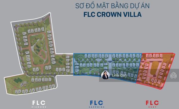 Bán biệt thự flc crown villa quy nhơn 216m2, 3 tầng, diện tích sàn 342,5m2 chỉ 5 căn trực diện biển