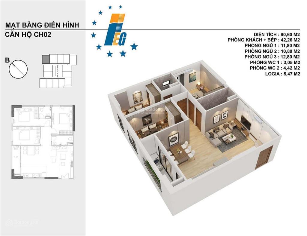 Bán căn hộ 3pn, 94m2,full nội thất cao cấp giá tốt, tện ích tại viễn đông star, hoàng mai, hà nội