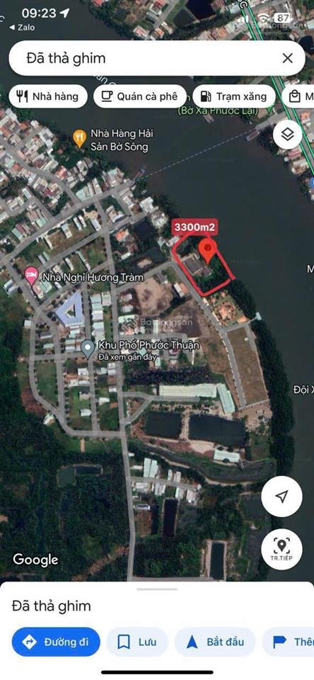 Chính chủ cần gửi bán 3237m² full thổ cư view sông cần giuộc, giá 10,8tr/m2.  0907 705 ***