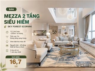 8/6/25 bán căn hộ 2 mặt sàn mezza diện tích 250m2 sử dụng nhà thô giá 16,7 tỷ bao phí  0941 015 ***