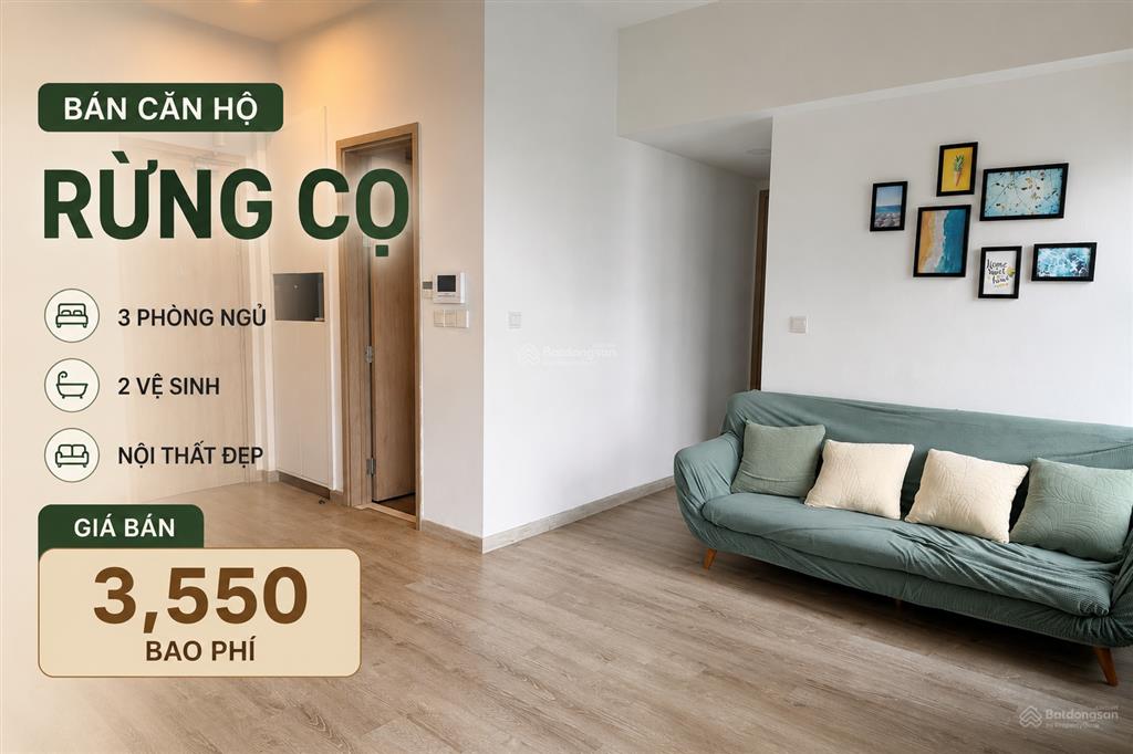 Tháng 9 bán căn hộ 58m lake, 2 ngủ 1 vệ sinh đầy đủ nội thất giá 58 triệu/m2  0941 015 ***