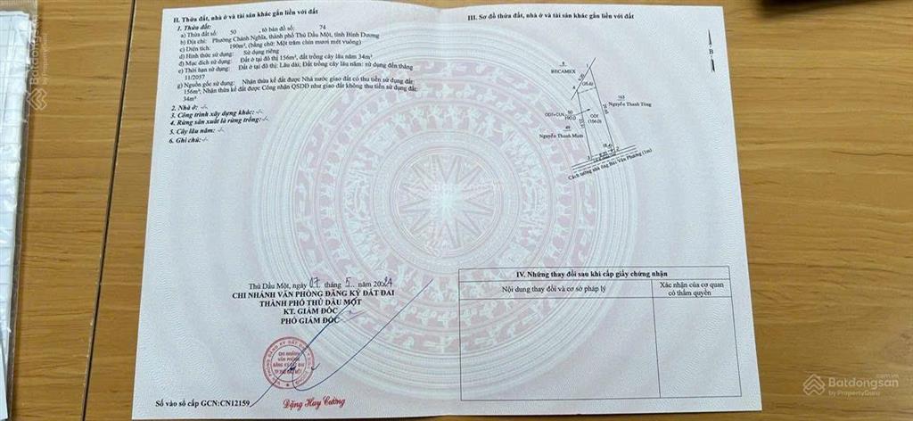 Bán đất đẹp khu dân cư chánh nghĩa, thủ dầu một