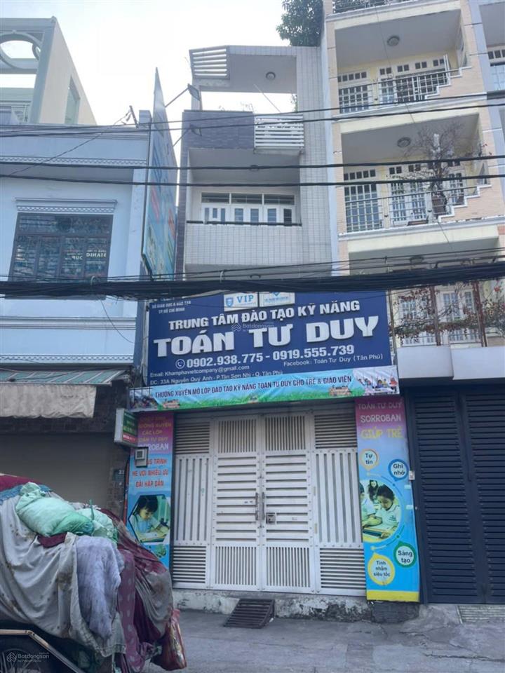 Nhà mặt tiền đường nguyễn quý anh tân phú,dt 4x14m đúc 3.5 tấm,giá siêu hot giảm 1 tỷ còn 9.5 tỷ