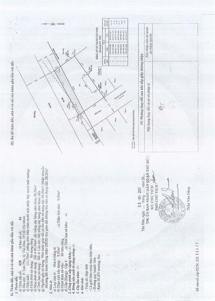 Bán đất 2 lô mặt tiền đường cây keo , phường tam bình, tp.hcm
