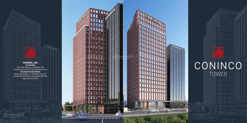 Cho thuê văn phòng 115,68 m2 tầng 17 tòa coninco số 4 tôn thất tùng