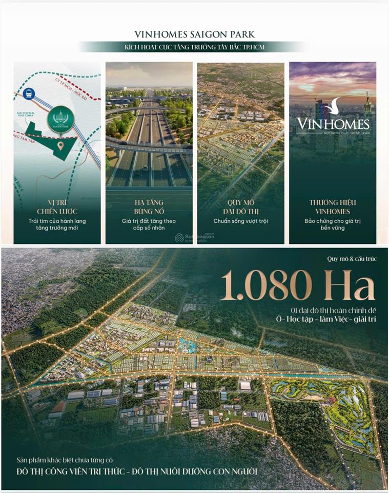 Vinhomes sài gòn park  đại đô thị tây bắc tp.hcm đang được săn đón
