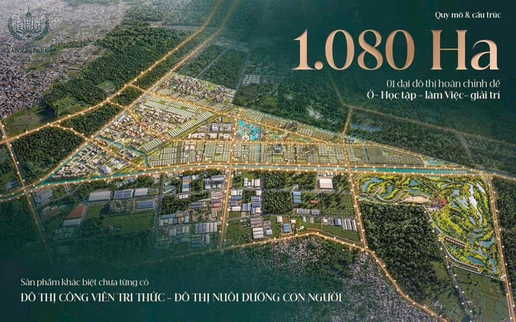 Vinhomes sài gòn park thành phố công viên quy mô gần 1080ha tại hóc môn, mở bán giai đoạn đầu tiên