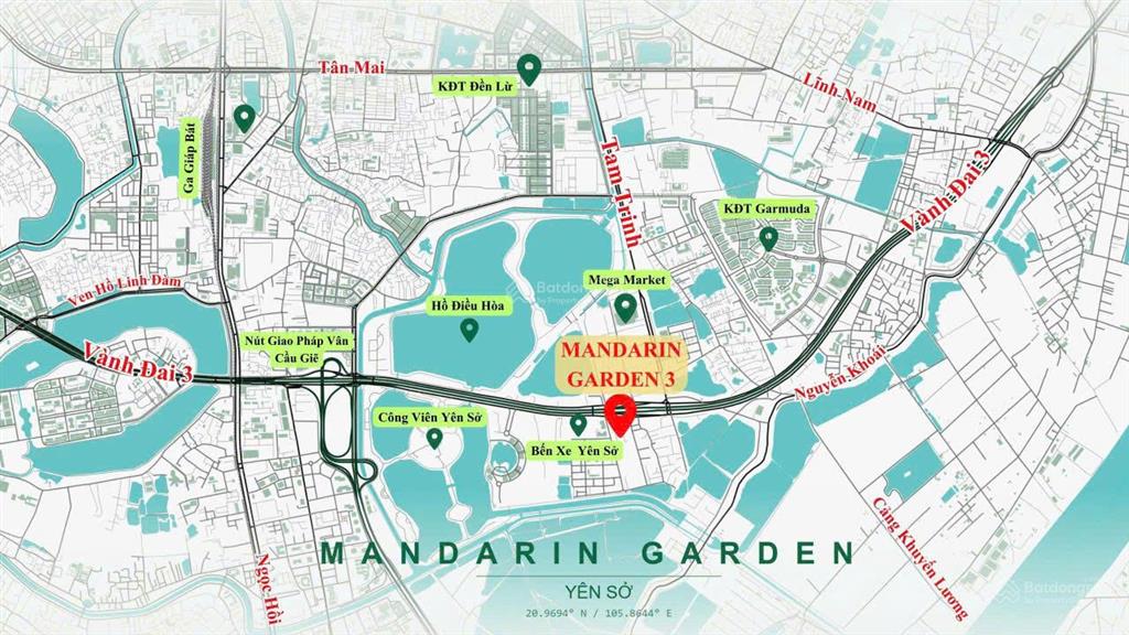 Nhận thông tin sớm chung cư mandarin garden 3 yên sở hòa phát