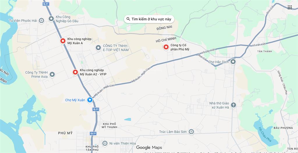 Bán gấp 3005m2 đất hắc dịch, tx phú mỹ, cách kcn phú mỹ 600m, giá 6 tỷ,  0375 262 ***