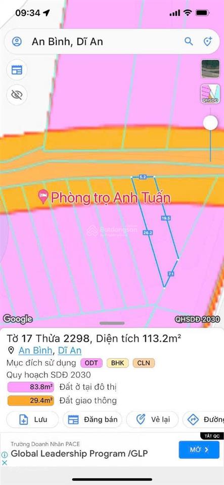 Đất ngay nguyễn tri phương dĩ an 113m2 giá bằng 2/3 giá thị trường ạ
