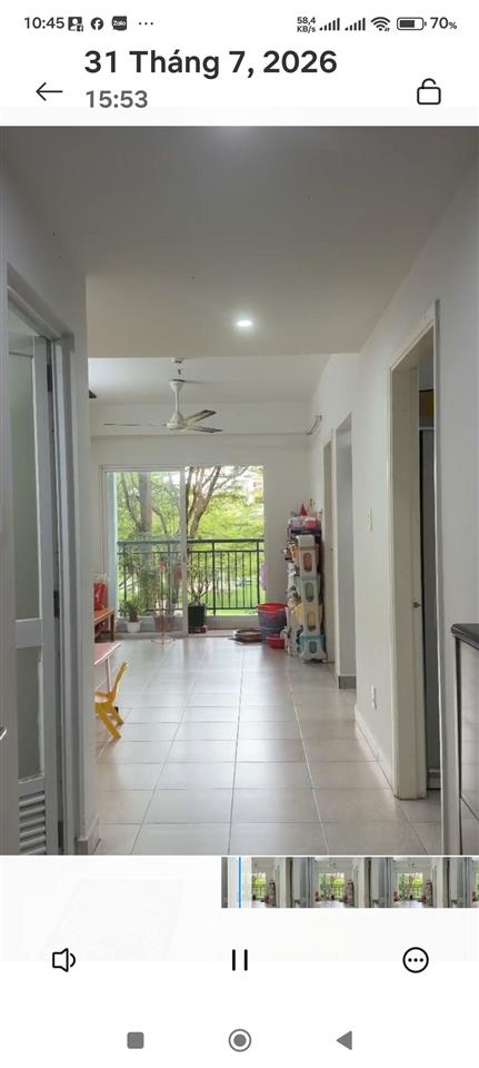 Bán căn hộ ehome3 2pn 2wc tầng 3 ban công hướng công viên