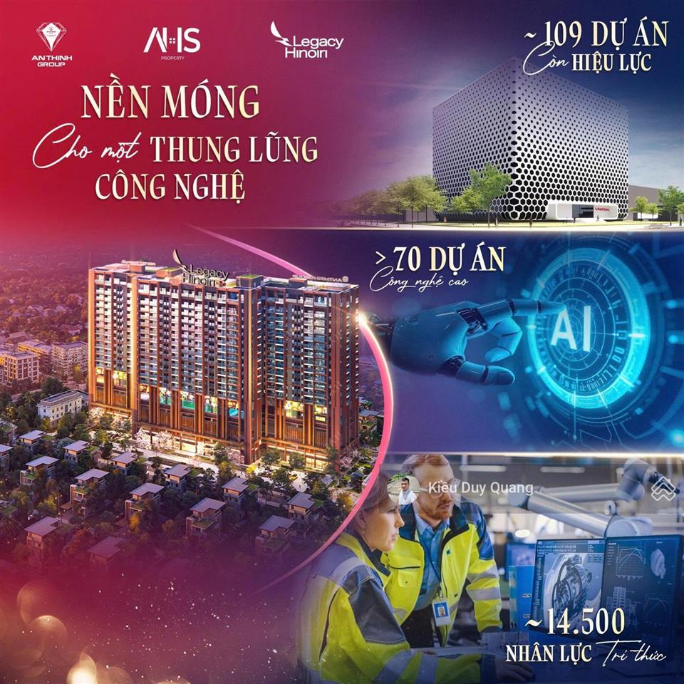 Mở bán đợt cuối chung cư legacy hinoiri hòa lạc. quỹ căn đẹp nhất, chiết khấu lớn nhất.