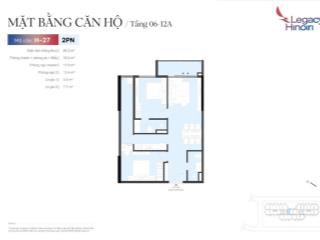 Căn h27 86,3m2, 2pn,2vs. chung cư legacy hinoiri trực tiếp cđt  0962 783 ***