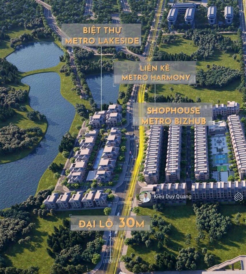 Biệt thự đơn lập 375.95m2, căn góc 3 mặt thoáng dự án hòa lạc metro city, chiết khấu 14%
