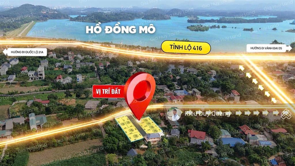 101.7m2 full thổ cư tại kim sơn, sơn tây. gần hồ đồng mô,  0962 783 ***