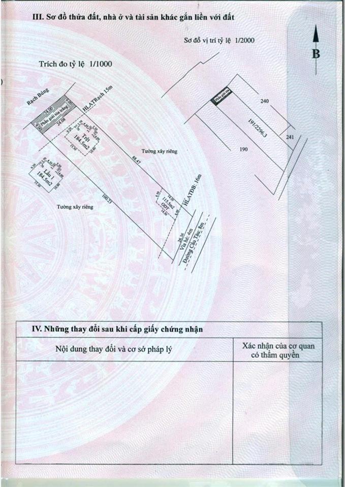 Chính chủ bán biệt thự sân vườn 2 mặt tiền cầu tàu, dt 2.296m2, view sông đẹp