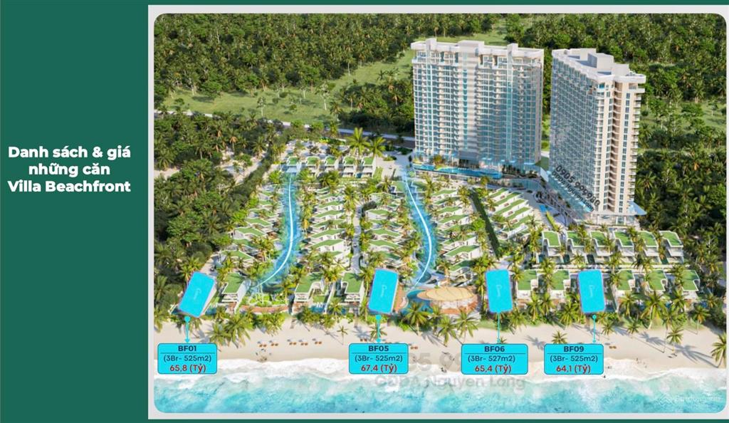 Căn biệt thự biển beachfront đáng mua nhất ixora 2 hồ tràm chỉ 62 tỷ