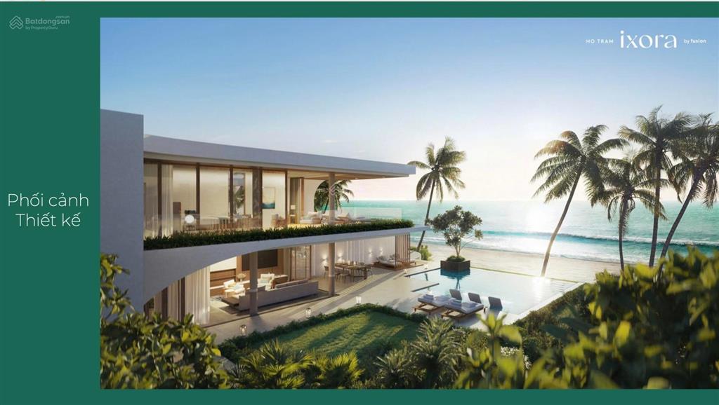 Căn biệt thự biển beachfront đáng mua nhất ixora 2 hồ tràm chỉ 62 tỷ