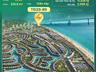 Căn shophouse view biển và công viên giáp thấp nhất tại cần giờ