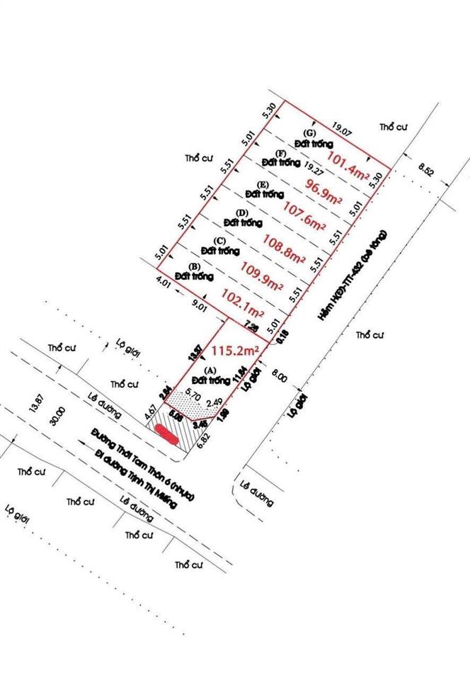 Lô đất thới tam thôn 6, giáp nguyễn ảnh thủ q12