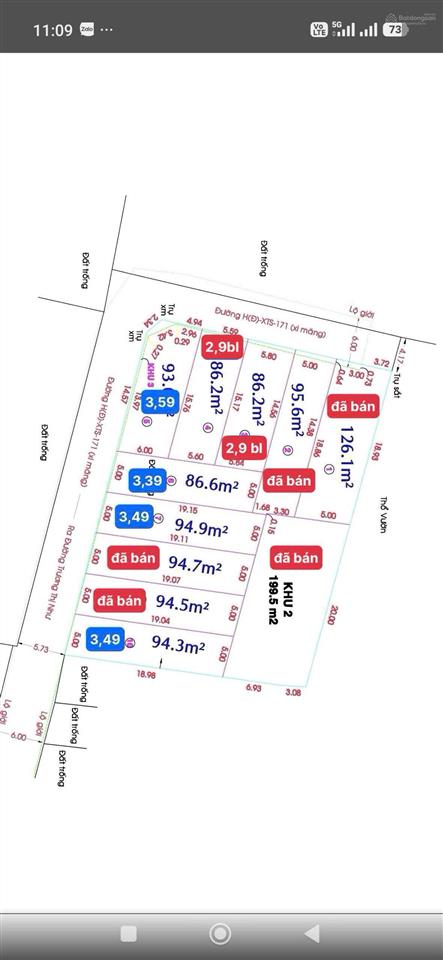 Lô đất ngang 6m gần dự án vinhomes hóc môn