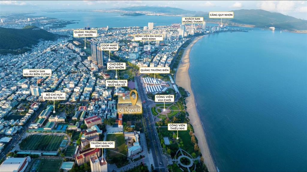 Q'terra quy nhơn studio 32m từ 1,79 tỷ | booking giai đoạn đầu | view biển & mặt quảng trường
