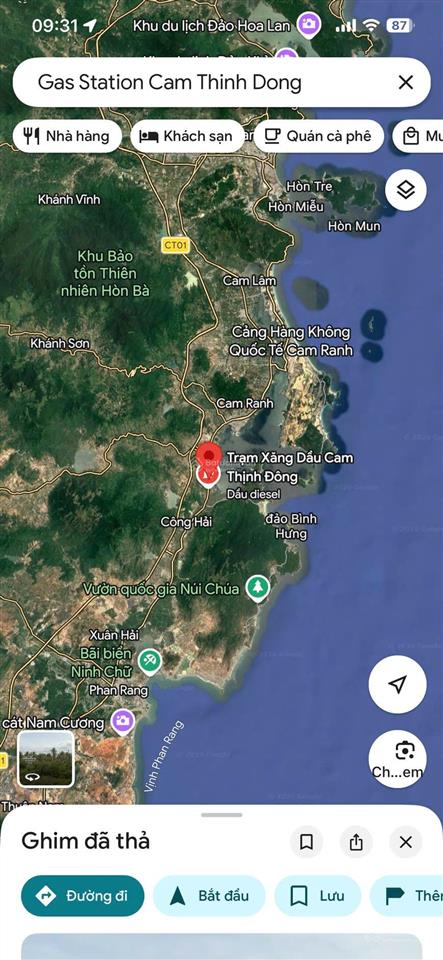 Chuyến nhượng 30.000 m2 đất thương mại  dịch vụ, mặt tiền quốc lộ 1a, cam ranh, khánh hoà