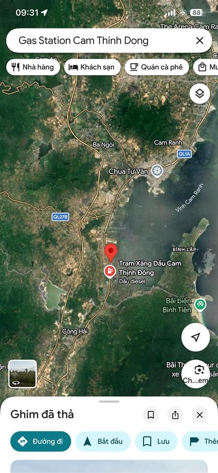 Chuyến nhượng 30.000 m2 đất thương mại  dịch vụ, mặt tiền quốc lộ 1a, cam ranh, khánh hoà