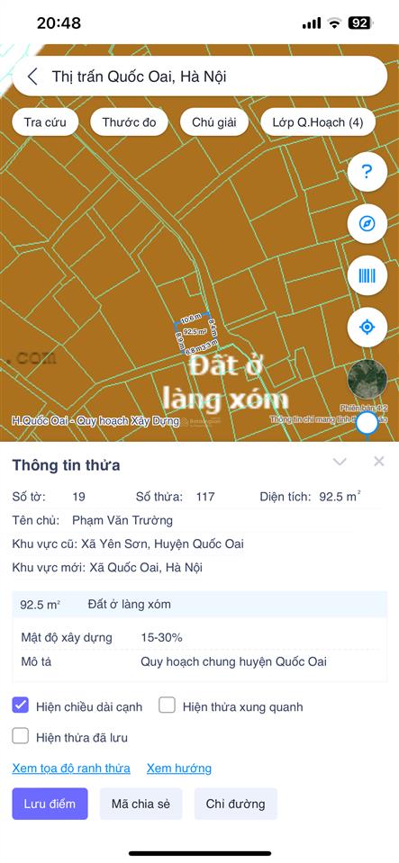Bán gấp đất tại sài sơn, quốc oai, hà nội, 4,2 tỷ, 46,2 m2