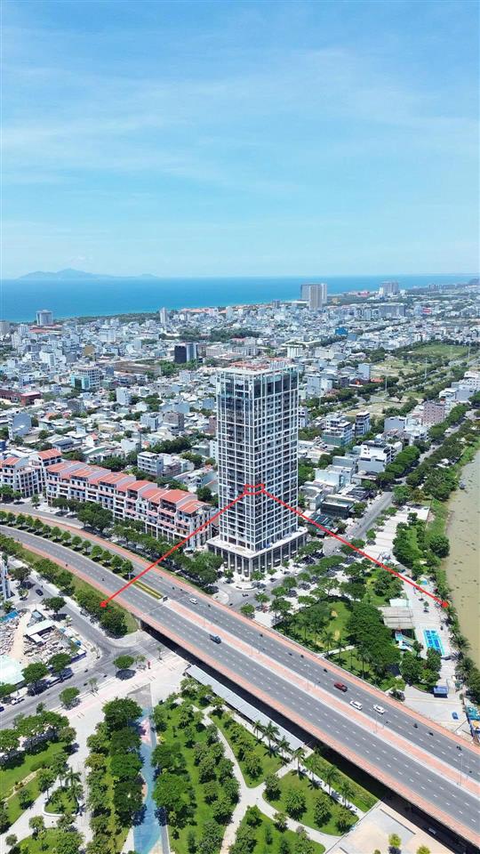 Bán căn góc 2pn, view trực diện sông hàn  tặng full nội thất cao cấp  chỉ 1 căn đang bán trên tt