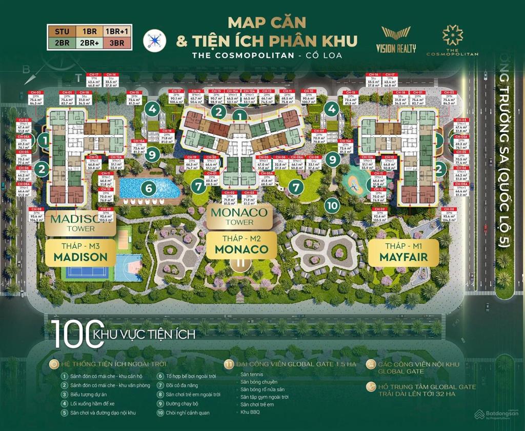 Tổng hợp quỹ căn đẹp giá tốt the cosmopolitan (m1, m2, m3) và y4, y5 tặng 500 tr  chiết khấu 16%