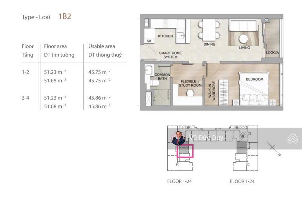 Bán 1pn the marq 51m2, tầng cao, view đẹp. sổ hồng. đặc biệt 2 phòng ngủ vuông vức. giá 9,88 tỷ