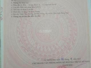 Bán cắt lỗ đất đấu giá phường thượng hồng mỹ hào hưng yên