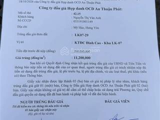 Bán đất đấu giá hà linh đình cao phù cừ hưng yên