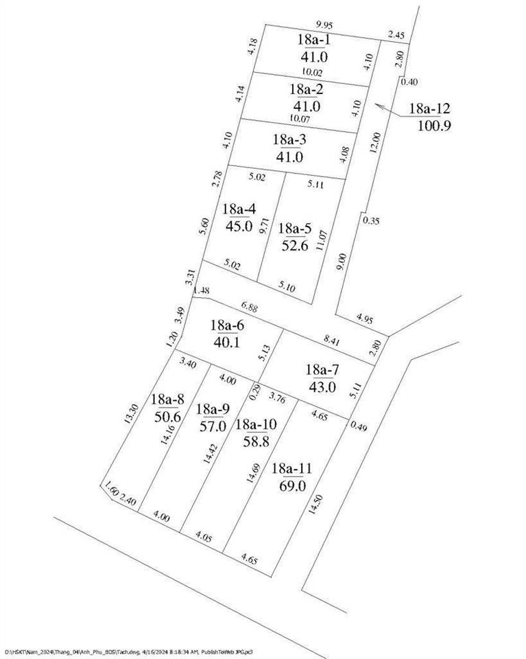 Mảnh đất 626m2 tại đa tốn, gia lâm, full thổ cư, lô góc, mặt tiền 15m, ô tô tránh thông