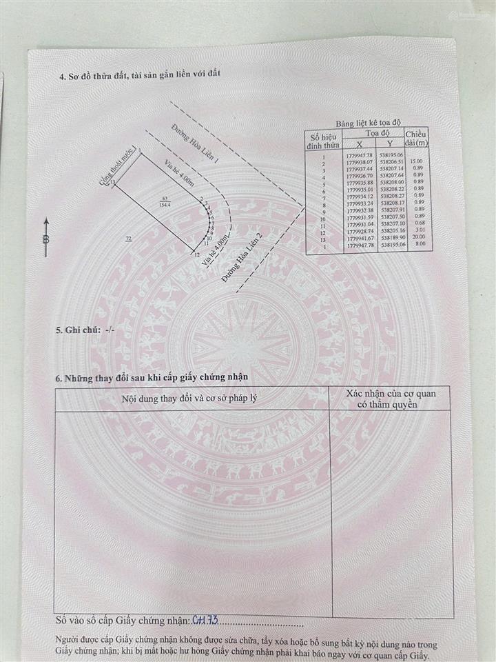 Bán lô góc 2 mặt tiền đường 7,5m kđt hòa liên 1 & hòa liên 2  dt 154,4m² giá chỉ 5 tỷ