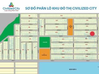 Bán đất nền dự án 100m2, 1,9 tỷ tại civilized city, xã vĩnh tân, tp.tân uyên