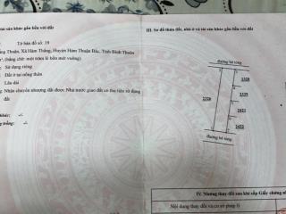 Đất ở 104m 2 mt hàm thắng cách ql1a 350m vài phút vào tt phan thiết